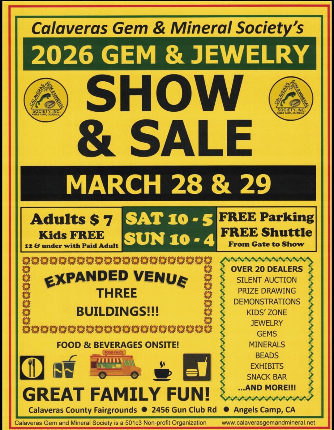 Calaveras Gem & Mineral Society's 2026 Gem & Jewelry Show & Sale